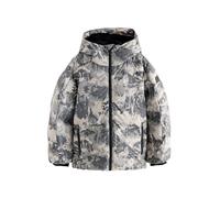 NEXT Niños Abrigo acolchado con forro de micropolar y diseño impermeable Grey Camoflauge 9 Años