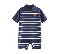 NEXT Niños Bañador Enterizo con protección Solar Raya Azul Marino 2 Años-3 Años