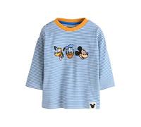 NEXT Niños Camiseta de Manga Larga con diseño de Mickey Mouse Blue/Ecru 2 Años-3 Años