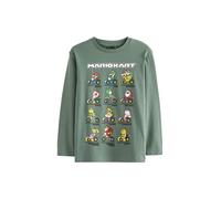 NEXT Niños Camiseta de Manga Larga con diseño Gaming Mario Kart Green 12 Años