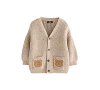 NEXT Niños Cárdigan con Detalles de Personaje Neutral Bears 2 Años-3 Años