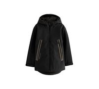 NEXT Niños Chaqueta impermeable con capucha y forro polar Negro 10 Años