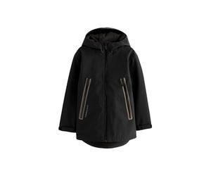 NEXT Niños Chaqueta impermeable con capucha y forro polar Negro 16 Años