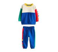 NEXT Niños Conjunto de pantalón de chándal y camiseta de manga larga suaves al tacto Multi Dino Spikes 5 Años-6 Años