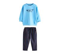 NEXT Niños Conjunto de sudadera y pantalones de chándal estampados Blue Farm Animal 9 Meses-12 Meses