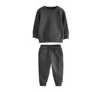 NEXT Niños Conjunto de sudadera y pantalones de chándal lisos Gris marengo 2 Años-3 Años
