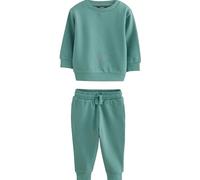 NEXT Niños Conjunto de sudadera y pantalones de chándal lisos Verde 6 Años-7 Años