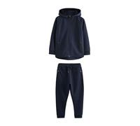 NEXT Niños Conjunto técnico de deporte compuesto de sudadera con capucha y pantalón de chándal Azul Marino 7 Años