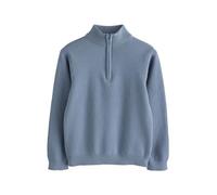 NEXT Niños Jersey con Cremallera 1/4 Azul 7 Años