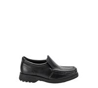 NEXT Niños Mocasines Escolares de Cuero Negro 39