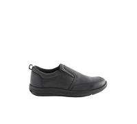 NEXT Niños Mocasines Escolares en Cuero Negro 36