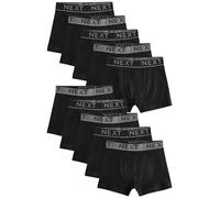 NEXT Niños Pack de 10 Calzoncillos Black with Grey Waistband 13 Años-14 Años