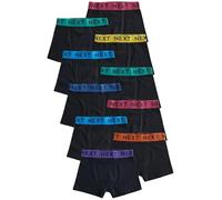 NEXT Niños Pack de 10 Calzoncillos Black with Varsity Waistband 9 Años-10 Años