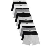 NEXT Niños Pack de 10 Calzoncillos con Cinturilla Suave Gris 9 Años-10 Años
