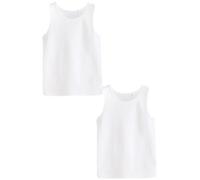 NEXT Niños Pack de 2 Camisetas térmicas sin Mangas Blanco 3 Años-4 Años