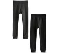 NEXT Niños Pack de 2 Leggings térmicos Black/Charcoal 2 Años-3 Años