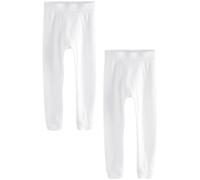 NEXT Niños Pack de 2 Leggings térmicos Blanco 7 Años-8 Años