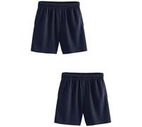 NEXT Niños Pack de 2 Pantalones Cortos Deportivos Azul Marino 8 Años