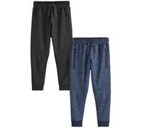 NEXT Niños Pack de 2 Pantalones Deportivos de chándal de Corte Slim Black/Navy 14 Años