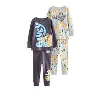 NEXT Niños Pack de 2 Pijamas cómodos de Bluey Azul 7 Años-8 Años