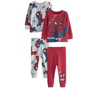 NEXT Niños Pack de 2 Pijamas cómodos Red/Navy Spiderman 4 Años-5 Años