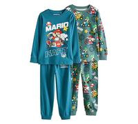 Next Niños Pack de 2 Pijamas con pantalón de chándal Mario Kart Green/Blue 7 Años