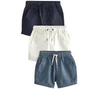 NEXT Niños Pack de 3 Pantalones Cortos sin Cierre Azul clásico 12 Meses