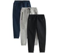 NEXT Niños Pack de 3 Pantalones de chándal Ajustados con Cremallera Multi 13 Años
