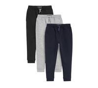 NEXT Niños Pack de 3 Pantalones de chándal de Corte Slim Black/Grey/Navy 6 Años