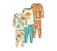 NEXT Niños Pack de 3 Pijamas abrigados Multi Dino 2 Años-3 Años