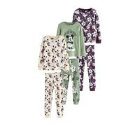 NEXT Niños Pack de 3 Pijamas cómodos Green/Ecru Mickey Mouse 6 Años-7 Años