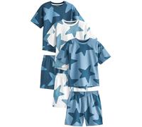 NEXT Niños Pack de 3 Pijamas Cortos Navy Blue/White Stars 6 Años-7 Años