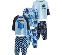 NEXT Niños Pack de 3 Pijamas extragrandes Orange/Navy Dinosaur 2 Años-3 Años
