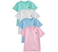NEXT Niños Pack de 4 Camisetas de Manga Corta con Bordado de Ciervo