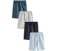 NEXT Niños Pack de 4 Pantalones Cortos de Punto básicos Azul/Azul Marino 6 Años