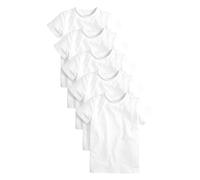 NEXT Niños Pack de 5 Camisetas de Manga Corta Blanco 8 Años