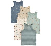 NEXT Niños Pack de 5 Camisetas sin Mangas 100% algodón Mini Safari Print 5 Años-6 Años