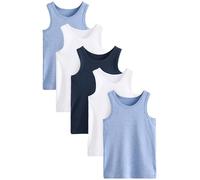 NEXT Niños Pack de 5 camisetas sin mangas Azul 2 Años-3 Años
