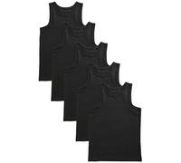 NEXT Niños Pack de 5 camisetas sin mangas Negro 13 Años