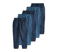NEXT Niños Pack de 5 Pantalones de chándal básicos de Corte Slim Azul Marino 9 Años