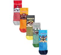 NEXT Niños Pack de 5 pares de calcetines con alto contenido de algodón de personajes con licencia PAW Patrol 19-22