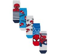 NEXT Niños Pack de 5 pares de calcetines con alto contenido de algodón de personajes con licencia Spiderman 26.5-30.5