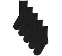 NEXT Niños Pack de 5 pares de calcetines térmicos con estampado Negro 31-36