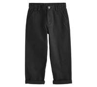 NEXT Niños Pantalones Chinos elásticos de Corte Ancho Negro 12 Años