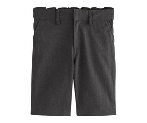 NEXT Niños Pantalones Cortos Escolares sin Pinzas Delanteras y Cintura estándar Gris 7 Años