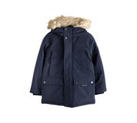 NEXT Niños Parka impermeable de tejido grueso con pelo sintético en el borde Azul Marino 5 Años
