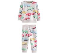 NEXT Niños Pijama de Polar abrigado Cath Kidson Red/Ecru White Cars 2 Años