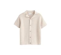 NEXT Niños Polo de Manga Corta con Solapas texturizadas 100% algodón Piedra 9 Meses-12 Meses