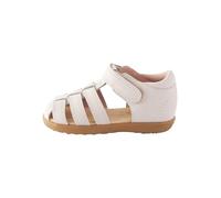 NEXT Niños Sandalias de piel para primeros pasos de bebé con cierre de velcro y corte ancho (G) Piedra 26.5