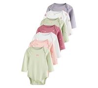 NEXT Pack de 7 bodis de manga larga en colores pastel 100% algodón para bebé Multi 18 Meses